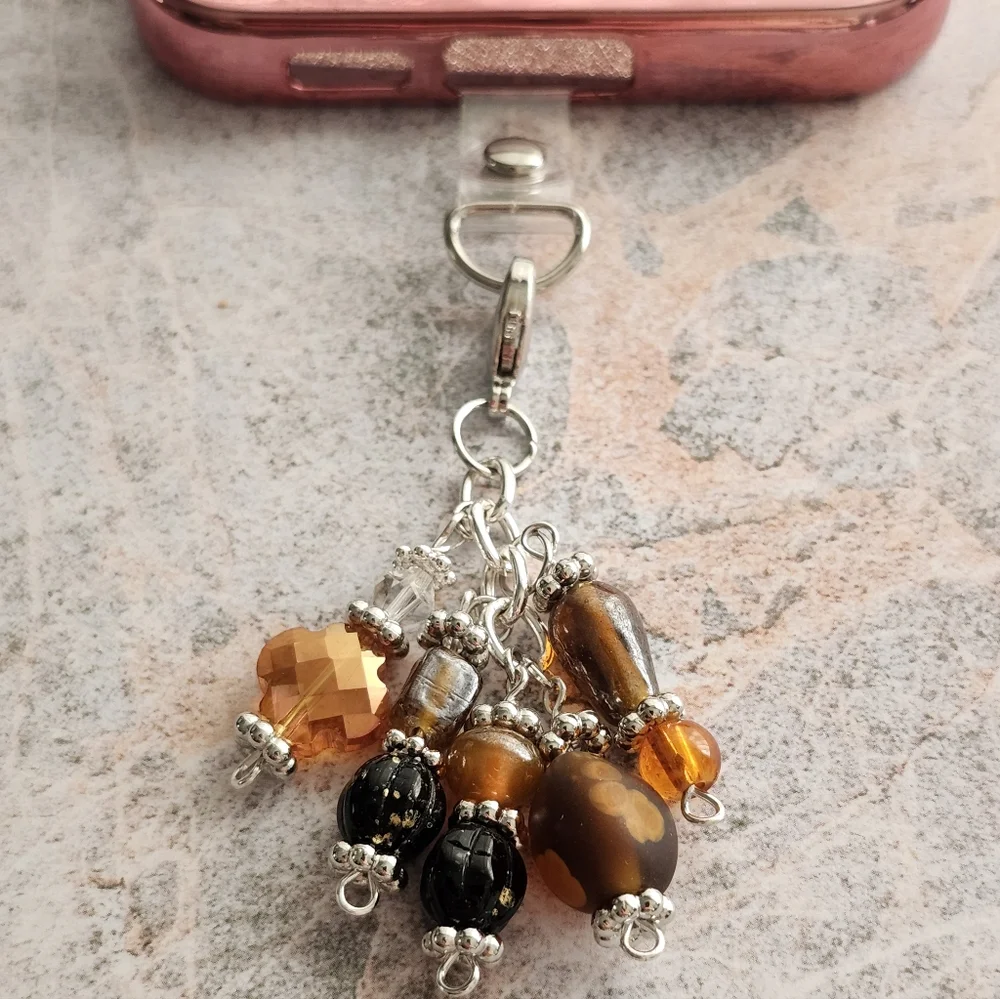 Cell Phone Charm Boho Tribal Handmade